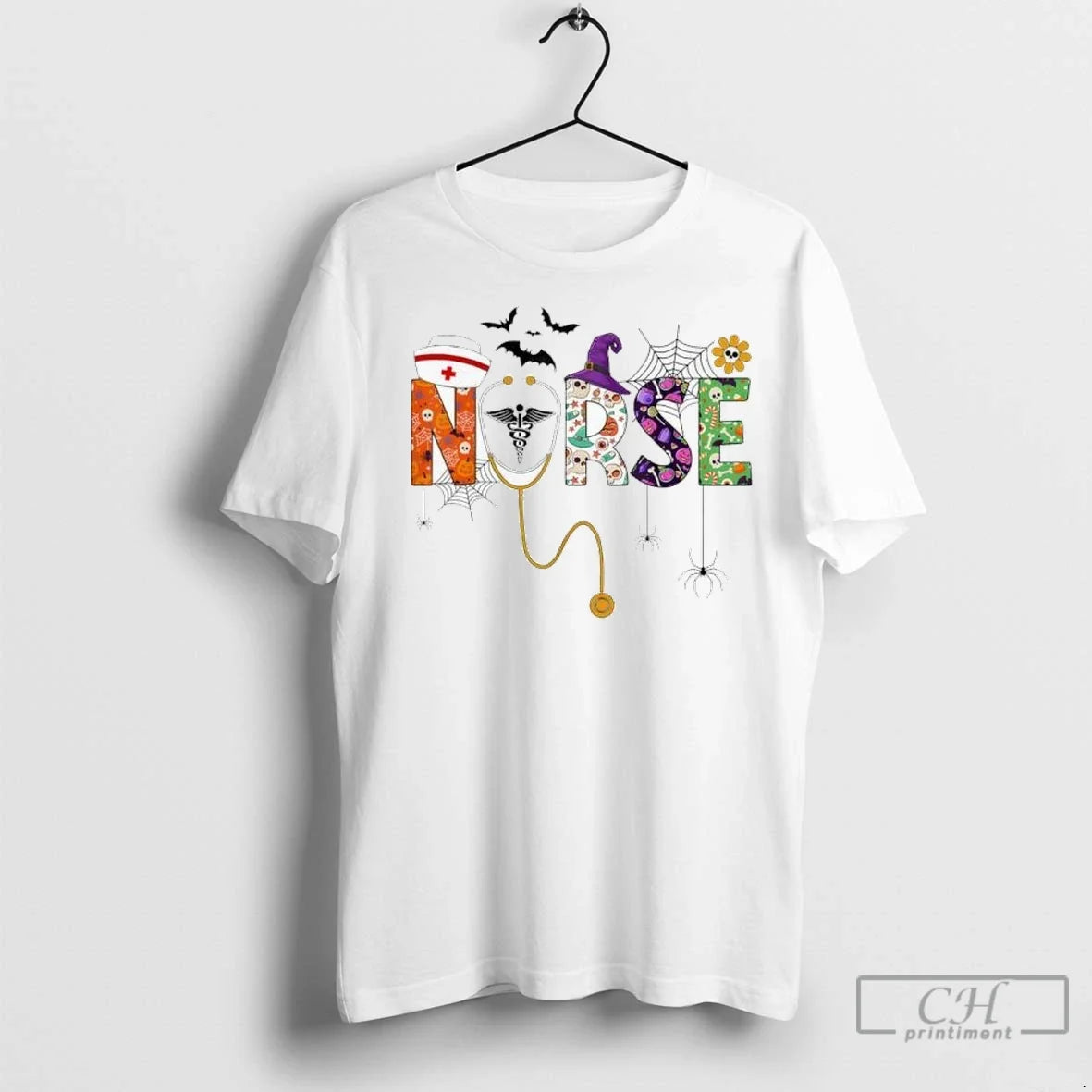 Premium Halloween Nurse Life Funny Nursing Stethoscope Spooky Nurse Unisex