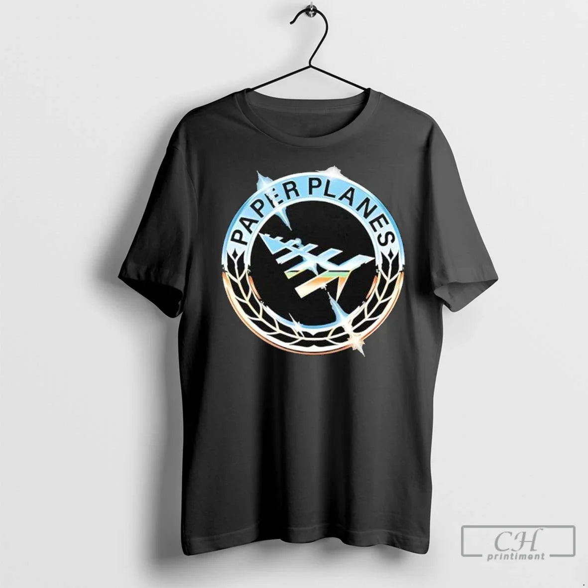 Premium Paper Planes First Class Chrome T Shirts Unisex