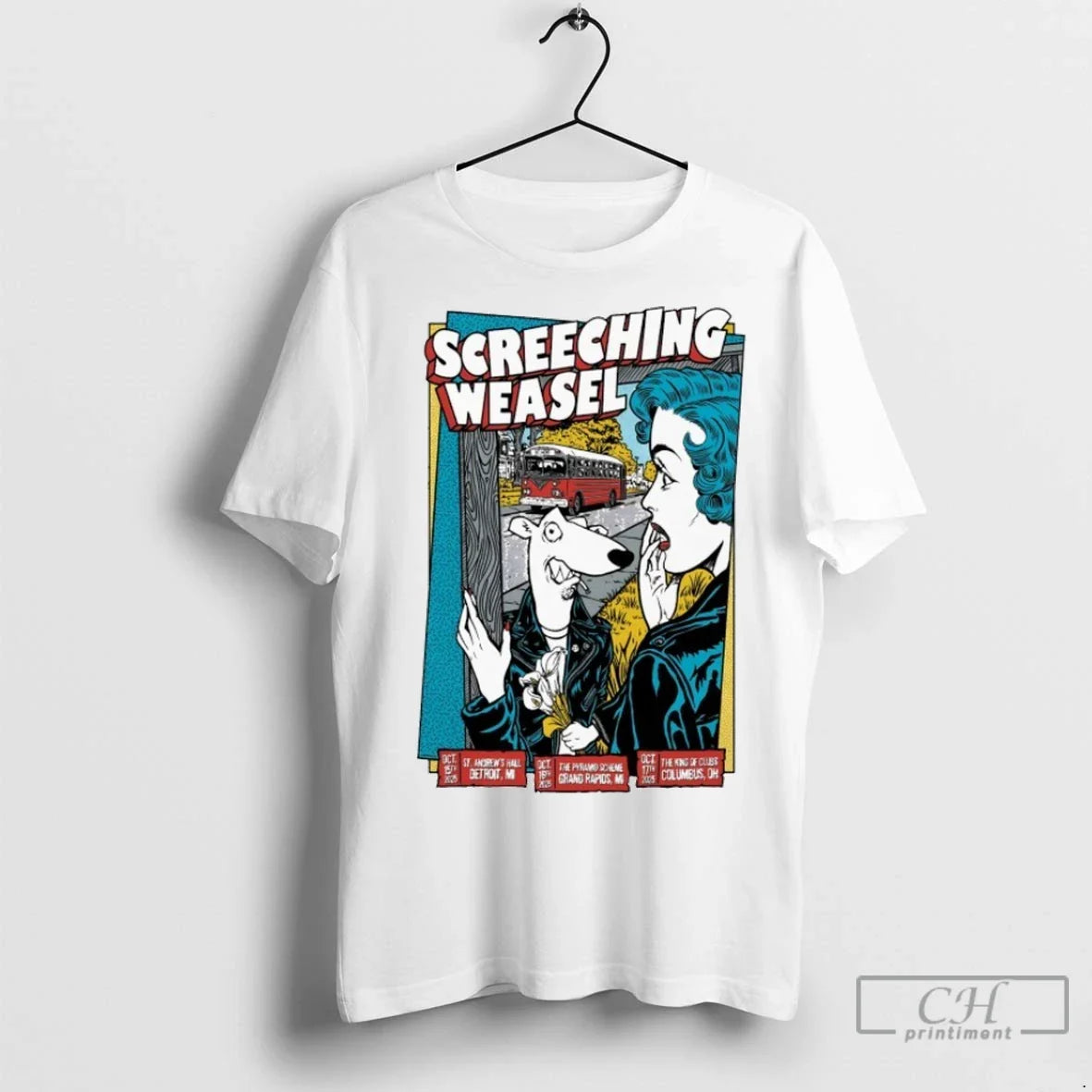 Premium Screeching Weasel Oct 16 2025 Pyramid Scheme In Grand Rapids Mi Unisex