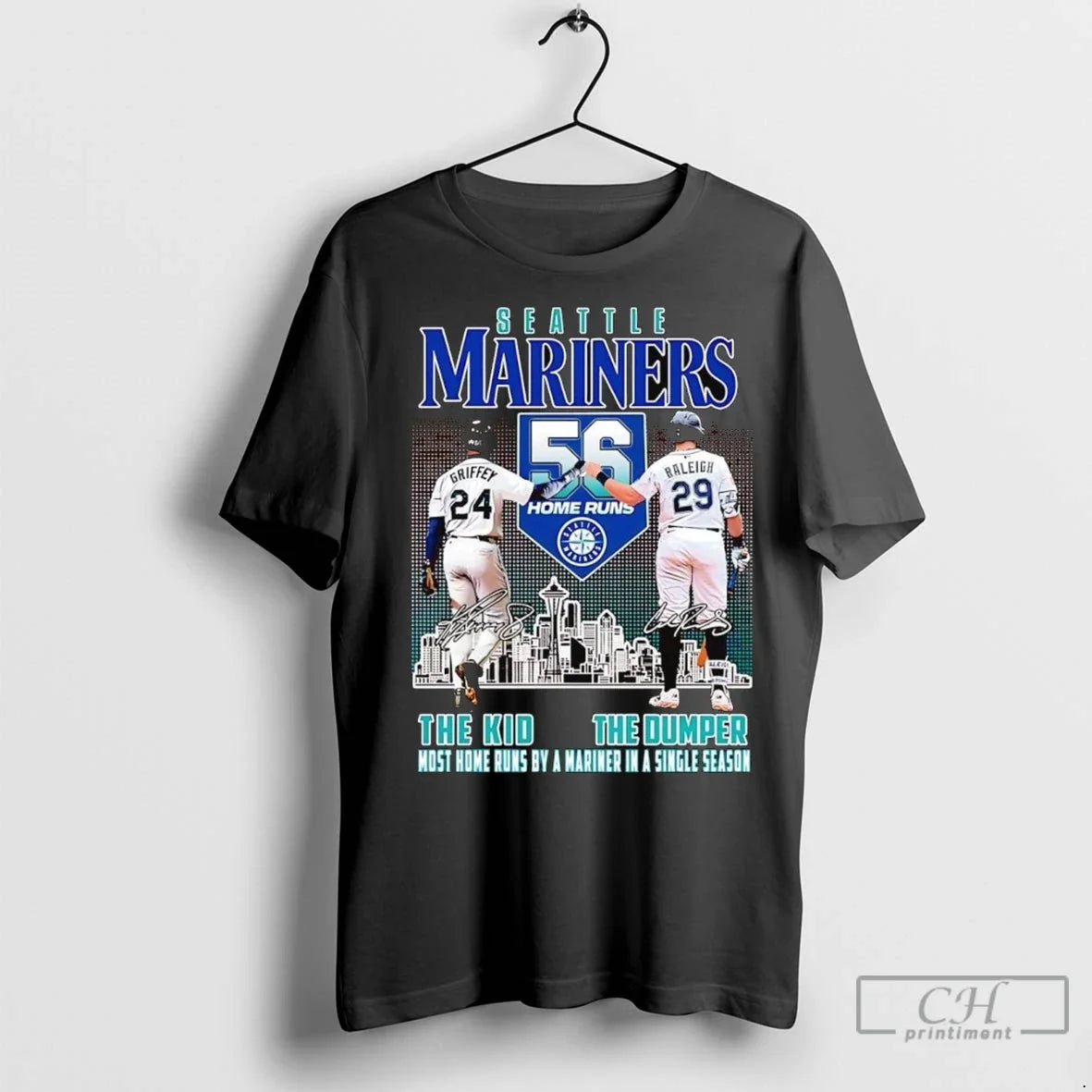 Premium Seattle Mariners Griffey The Kid And Raleigh Dumper Most Home Ruins By A Mariners Unisex