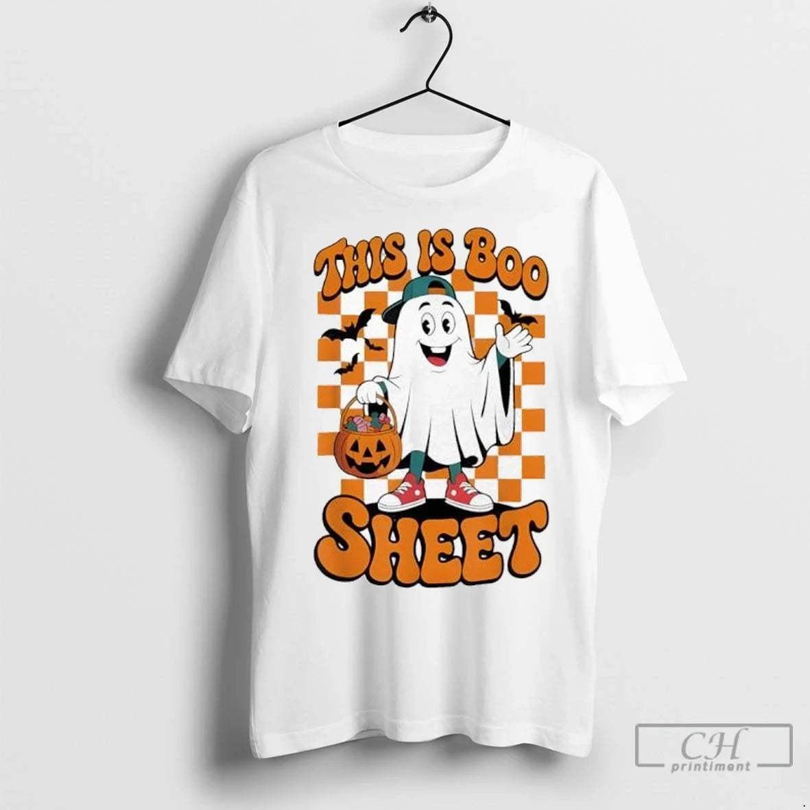 Premium This Is Boo Sheet Funny Halloween Ghost Baseball Unisex