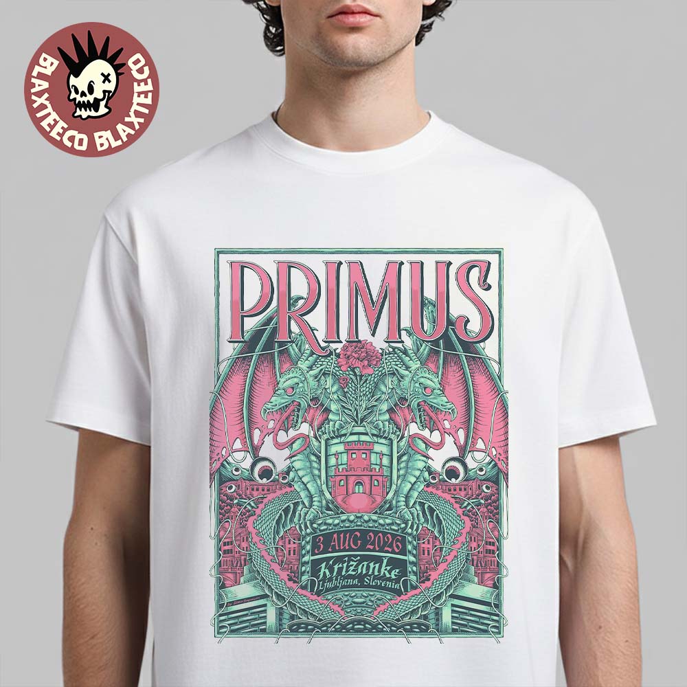 Primus Ljubljana Slovenia 2026 Event Poster At Krizanke On 3 August 2026 Unisex T-Shirt