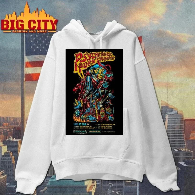 Psychedelic Porn Crumpets 2026 OZ Tour Limited Poster shirt Unisex