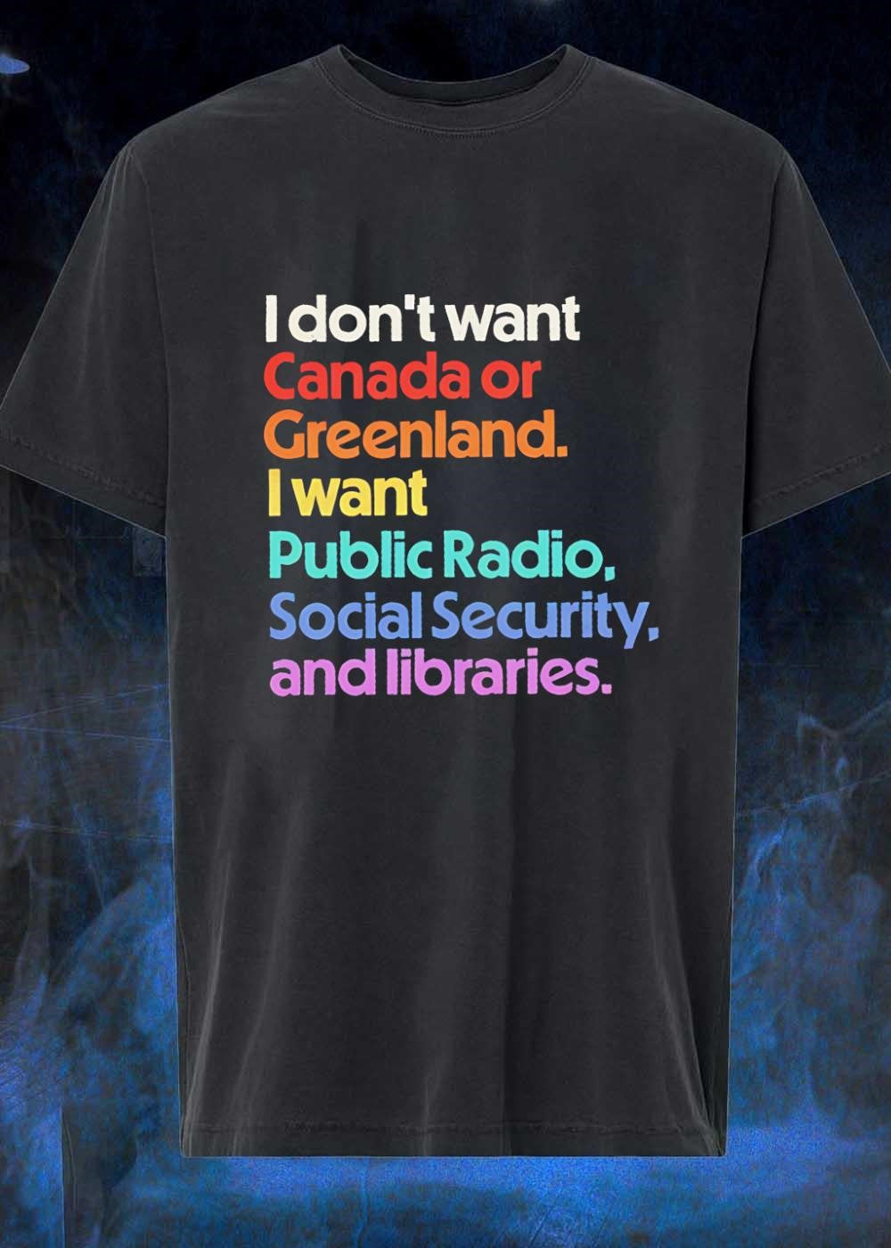 Public Radio Social Security Libraries T-Shirt