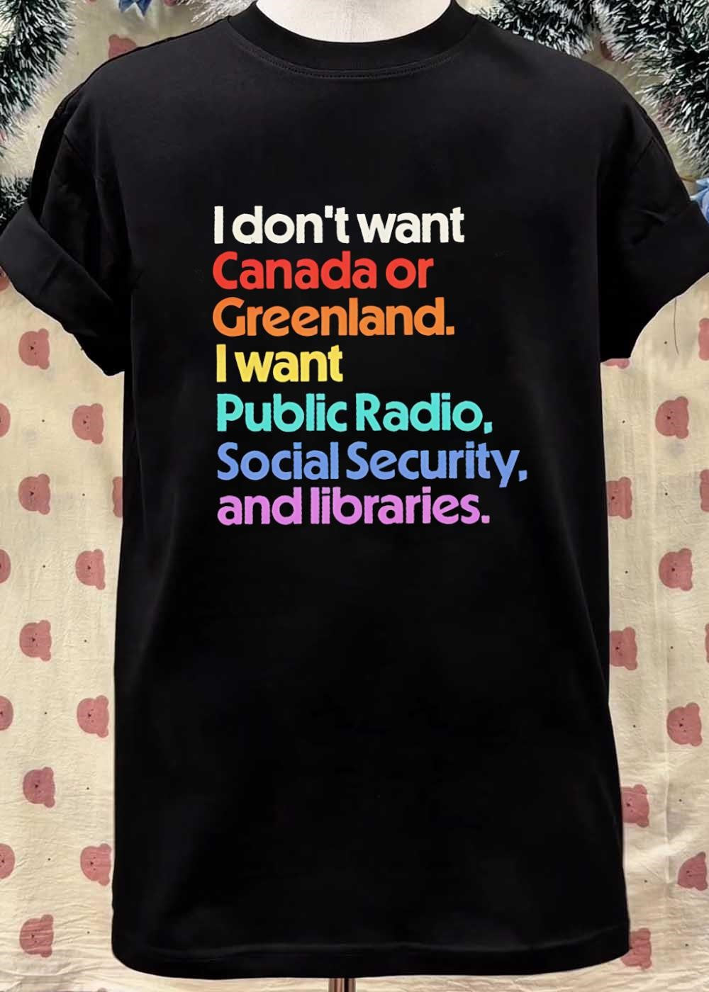 Public Radio Social Security Libraries T-Shirt