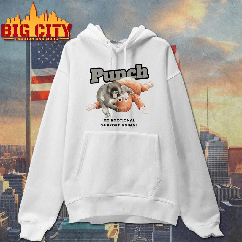 Punch The Monkey My Emotional Support Animal Shirt Unisex