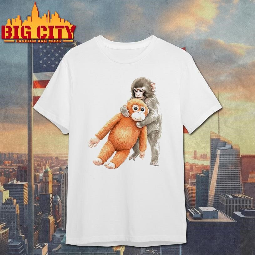 Punch The Monkey Viral Emotional Support Animal Shirt Unisex