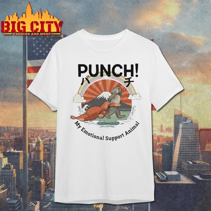 Punch the Monkey Japanese Style Shirt Unisex