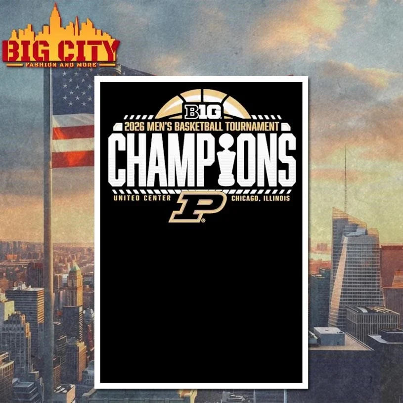 Purdue Big Ten 2026 Men’s Basketball Tournament Champions Shirt Unisex