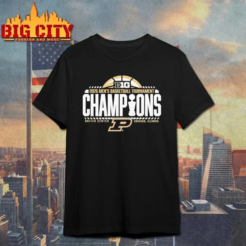 Purdue Big Ten 2026 Men’s Basketball Tournament Champions Shirt Unisex