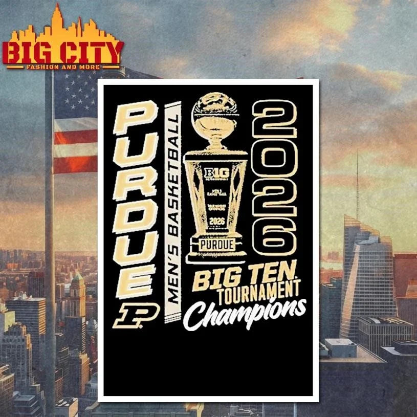Purdue Boilermakers Champions Men’s Basketball Big Ten Tournament 2026 Shirt Unisex