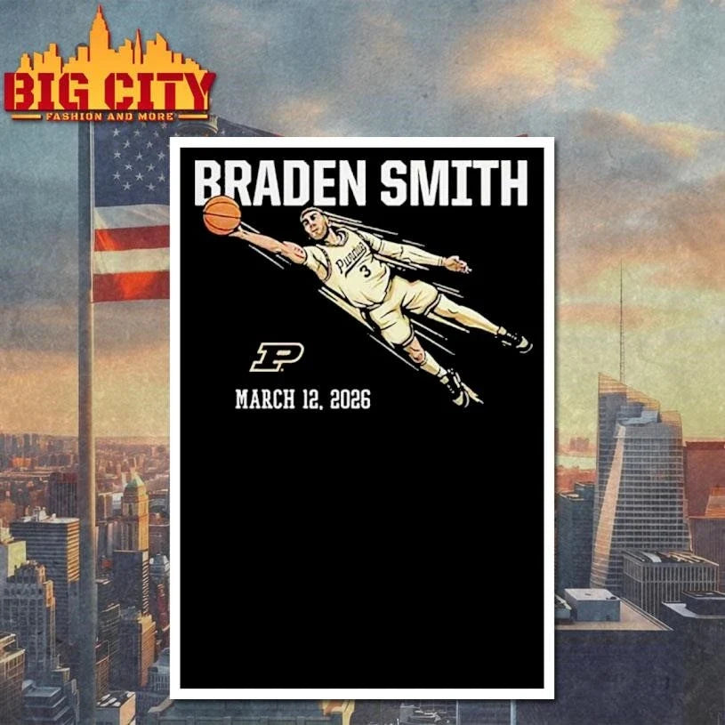 Purdue Men’s Basketball Braden Smith Diving Assist Shirt Unisex