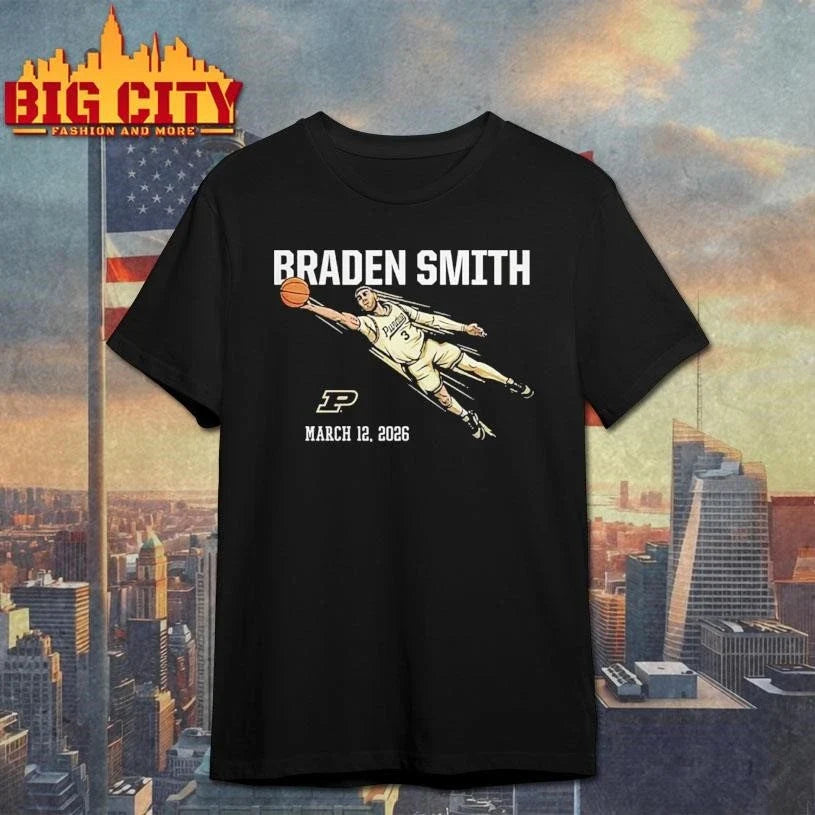 Purdue Men’s Basketball Braden Smith Diving Assist Shirt Unisex