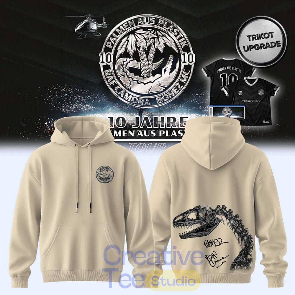 RAF Camora & Bonez MC “10 Jahre Palmen aus Plastik Tour” Hoodie – Cream
