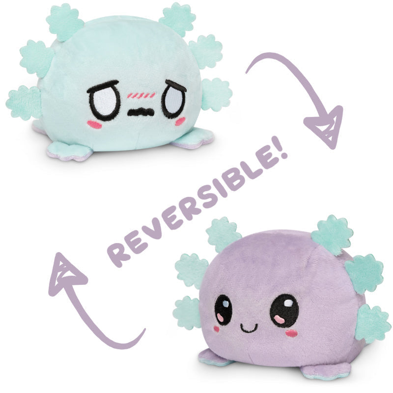 TeeTurtle Reversible Axolotl Plushie (Light Blue + Light Purple) Unisex