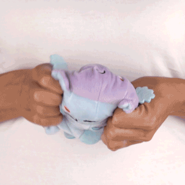 TeeTurtle Reversible Axolotl Plushie (Light Blue + Light Purple) Unisex
