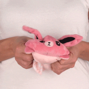 TeeTurtle Reversible Bunny Plushie (Floral Ears) Unisex
