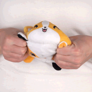 TeeTurtle Reversible Calico Cat & Corgi Plushie Unisex