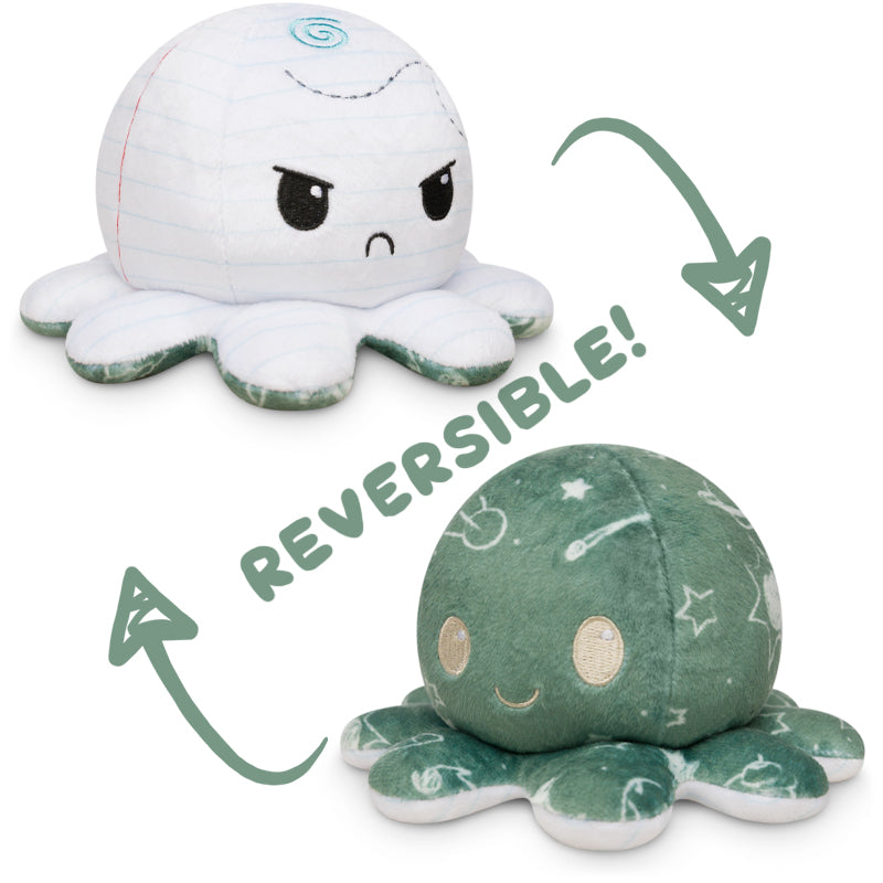 TeeTurtle Reversible Octopus Plushie (Notebook + Chalkboard) Unisex