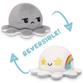 TeeTurtle Reversible Octopus Plushie (Gray + White Sparkle) Unisex