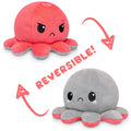 TeeTurtle Reversible Octopus Plushie (Red + Gray) Unisex