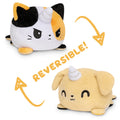 TeeTurtle Reversible Kittencorn & Puppicorn Plushie (Calico + Tan) Unisex