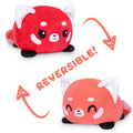 TeeTurtle Reversible Red Panda Plushie (Red + Light Red) Unisex