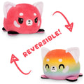 TeeTurtle Reversible Red Panda Plushie (Red + Rainbow) Unisex