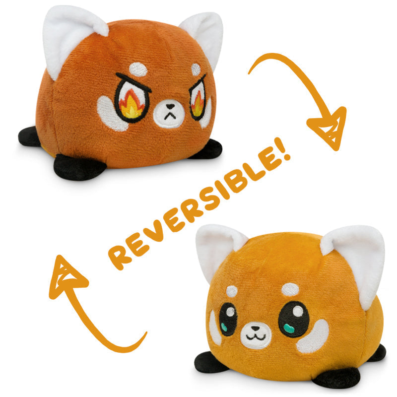 TeeTurtle Reversible Red Panda Plushie (Orange) Unisex