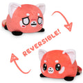 TeeTurtle Reversible Red Panda Plushie (Light Red + Red) Unisex