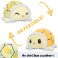 TeeTurtle Reversible Turtle Plushie (Lemons & Flowers Shell) Unisex