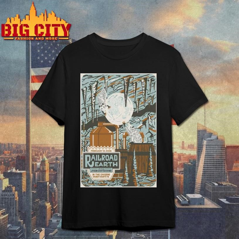 Railroad Earth Grundy County CO TN Feb 21 2026 Poster Shirt Unisex