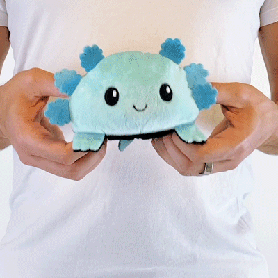 Reversible Axolotl Plushie (Black + Blue) Unisex
