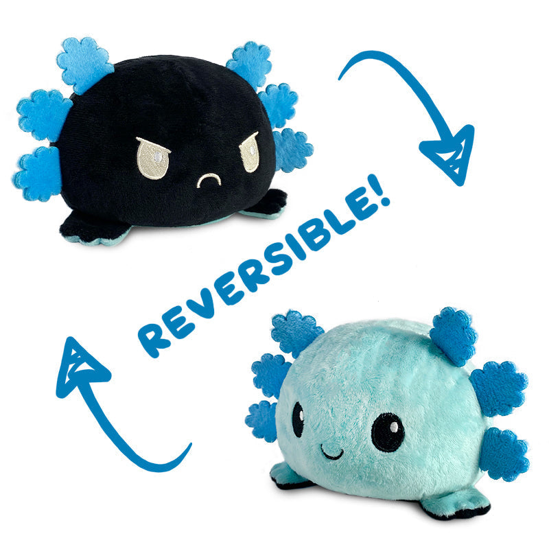 Reversible Axolotl Plushie (Black + Blue) Unisex