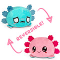 TeeTurtle Reversible Axolotl Plushie (Pink + Aqua Worried) Unisex