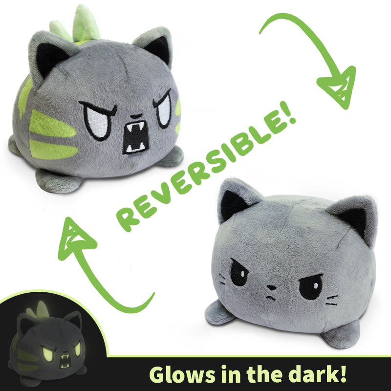 TeeTurtle Reversible Catzilla Plushie (Glow) Unisex