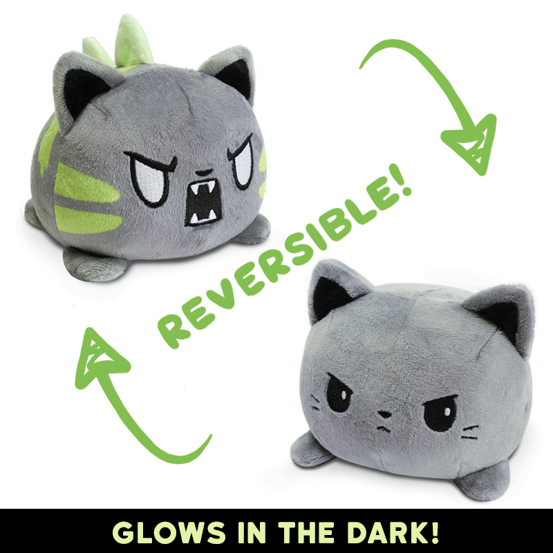 TeeTurtle Reversible Catzilla Plushie (Glow) Unisex