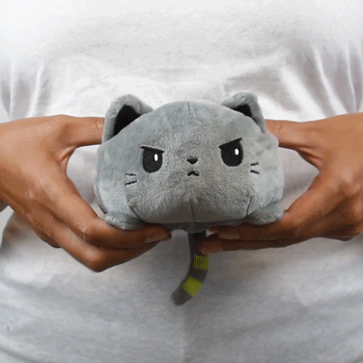 TeeTurtle Reversible Catzilla Plushie (Glow) Unisex