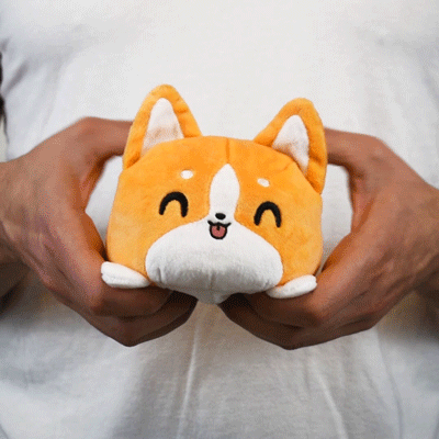 TeeTurtle Reversible Corgi Plushie Unisex