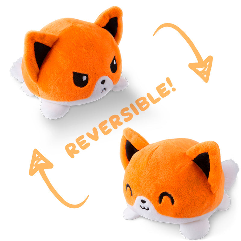 TeeTurtle Reversible Fox Plushie (Orange) Unisex