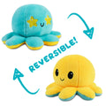 TeeTurtle Reversible Octopus Plushie (Aqua + Yellow) Unisex