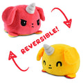 TeeTurtle Reversible Puppicorn Plushie (Red + Yellow) Unisex