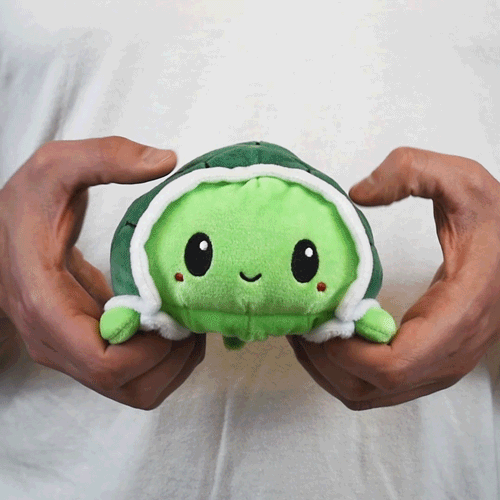 Reversible Turtle Plushie (Green) Unisex
