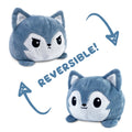TeeTurtle Reversible Wolf Plushie (Gray) Unisex