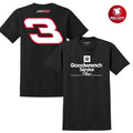 Richard Childress Racing Team Collection Black Goodwrench Service Plus Sponsor Lifestyle Two Sided Shirt