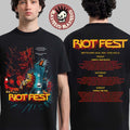 Riot Fest 2026 Chicago Merch At Douglass Park September 18-20 Wrath of Cats Lineup T-Shirt