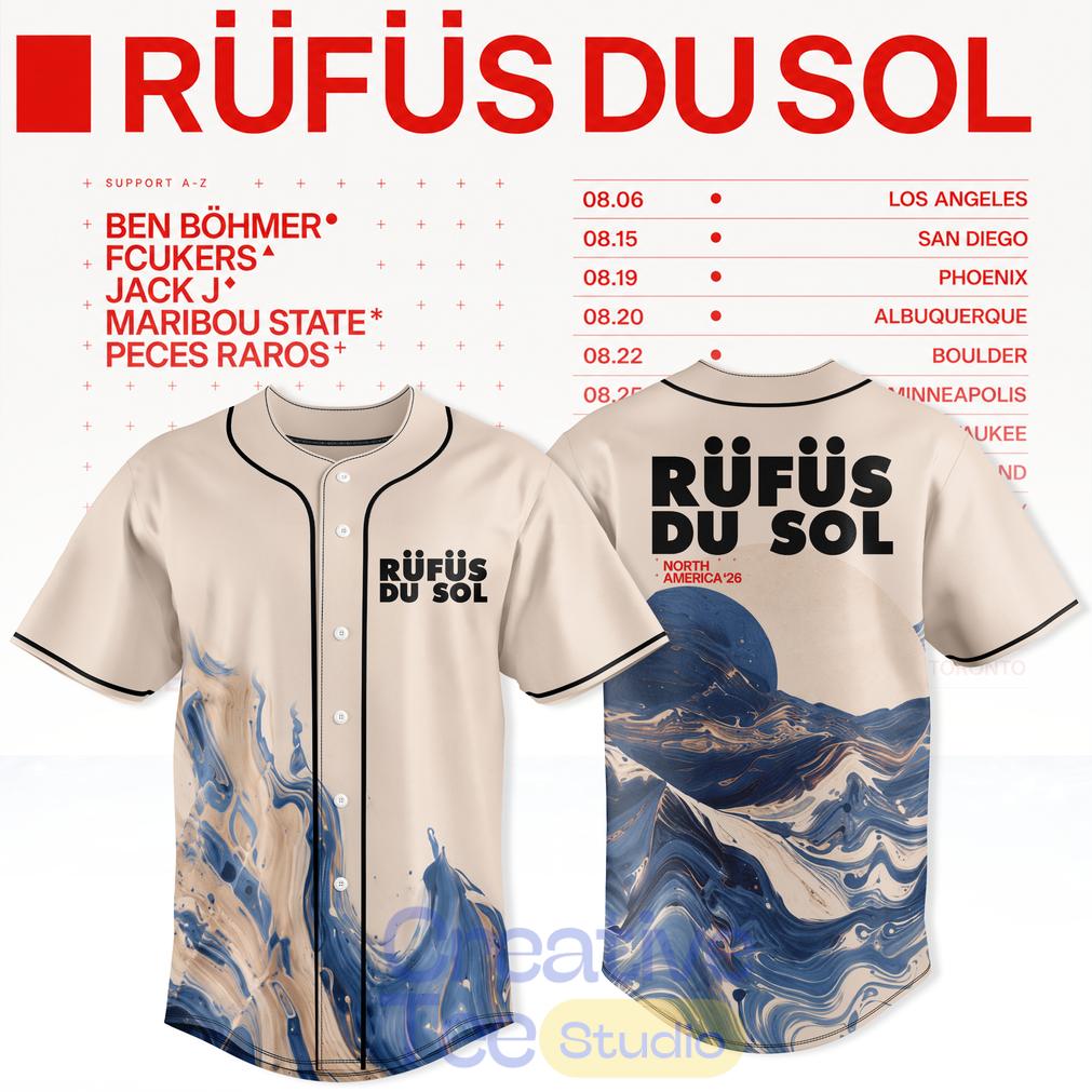 Rufus Du Sol 2026 Tour Special Edition Baseball Jersey