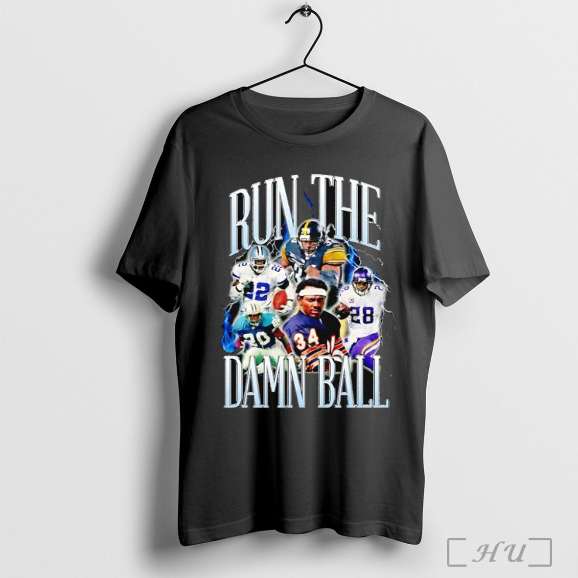 Run The Damn Ball Football Graphic T Shirt Unisex