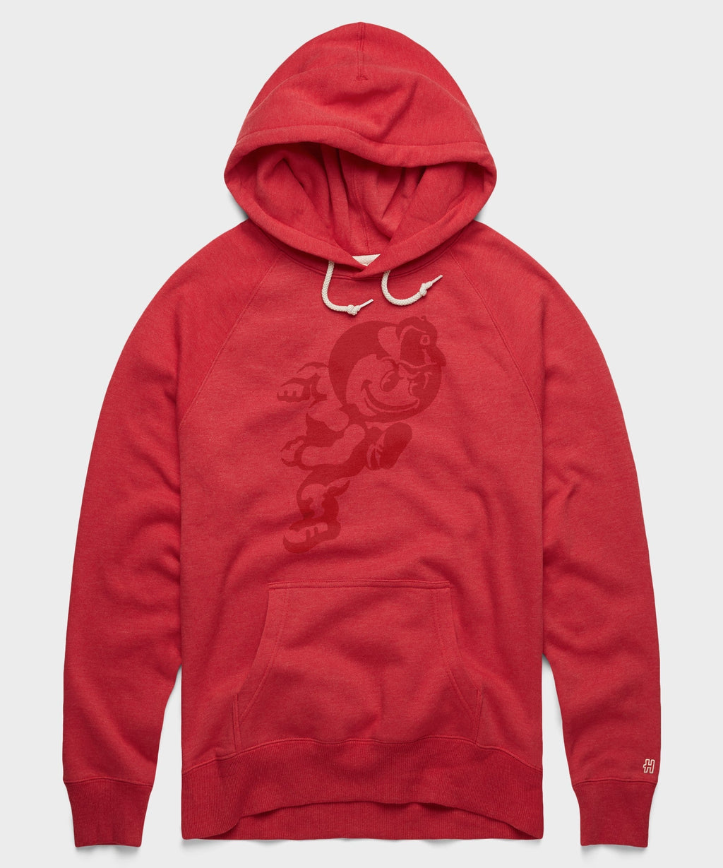Running Brutus The Buckeye All Scarlet Hoodie