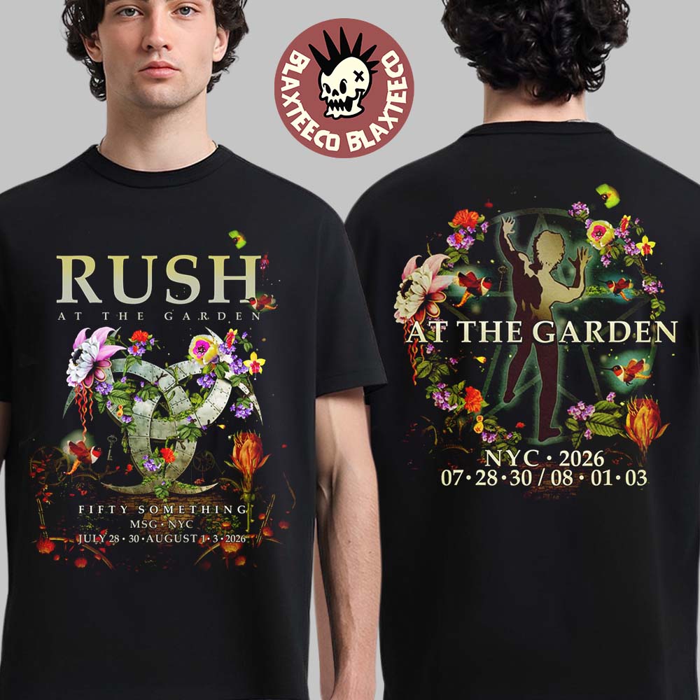 Rush Madison Square Garden New York City 2026 Event Tee Fifty Something Tour On July 28 30 August 1 And 3 2026 T-Shirt